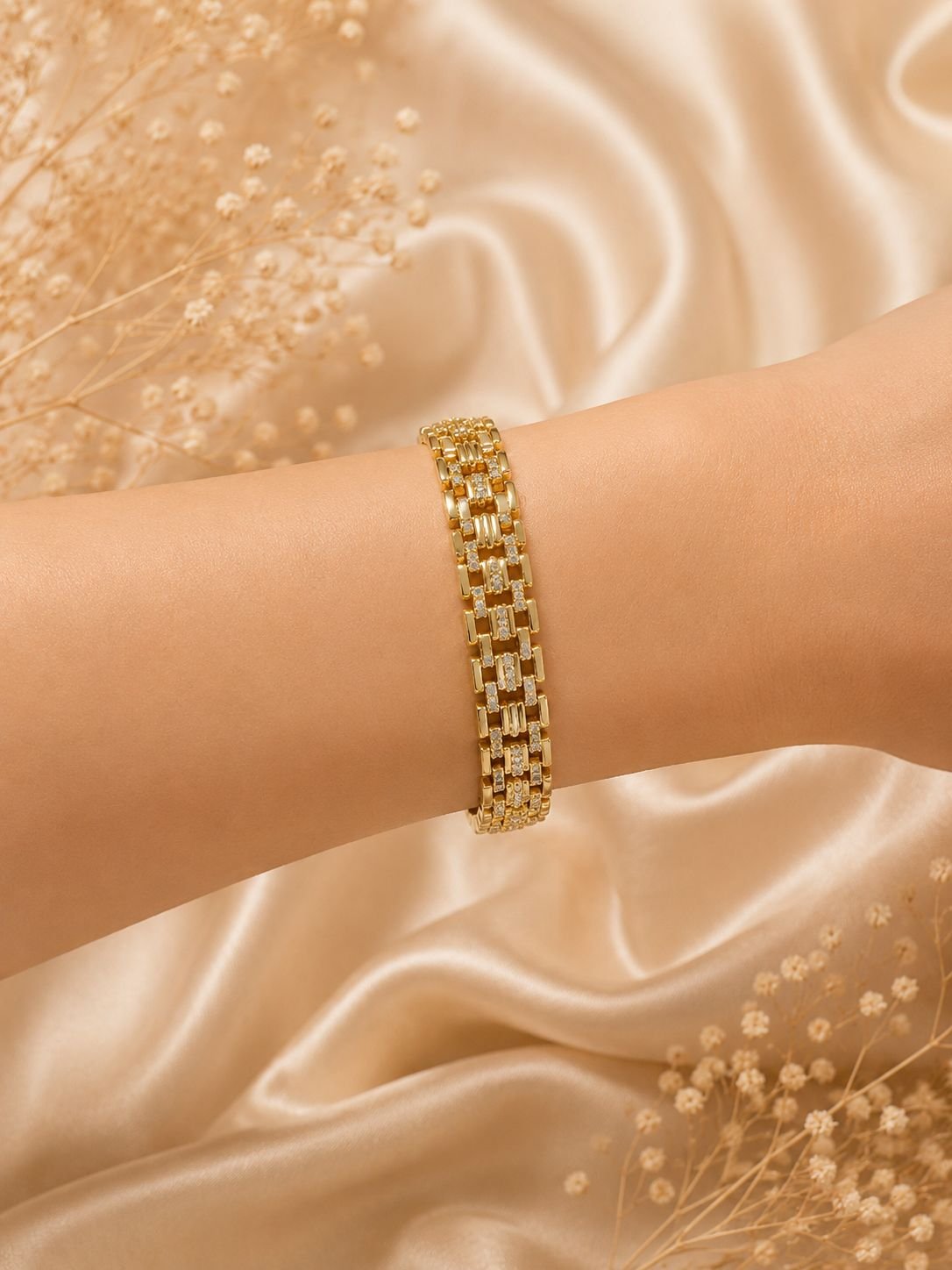 Gold Baget Işıltı Bileklik