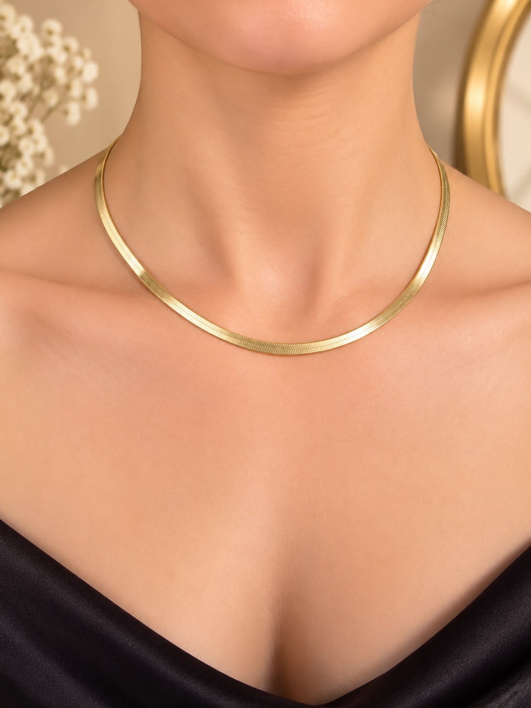 Gold Balıksırtı Zincir Kolye